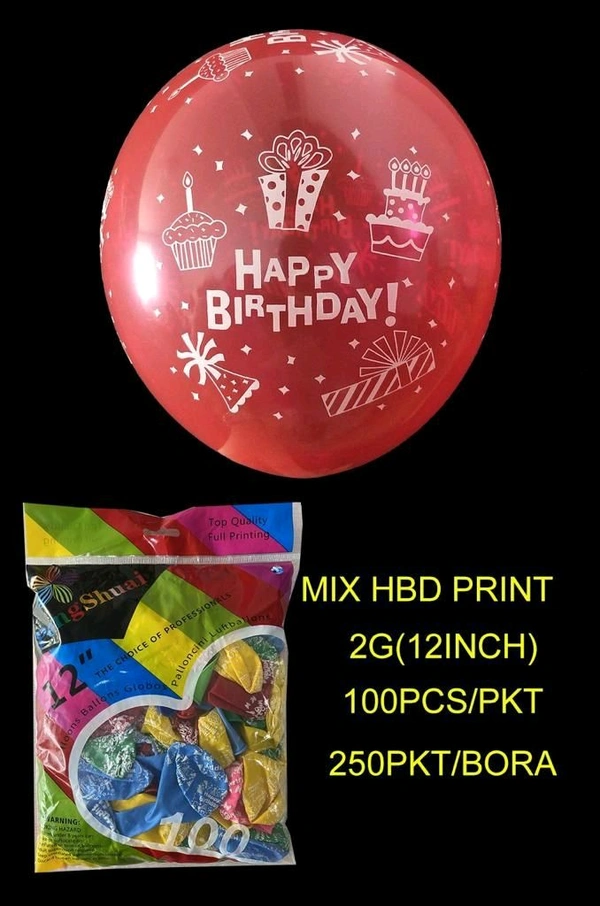 Happy Birthday Printed Balloon