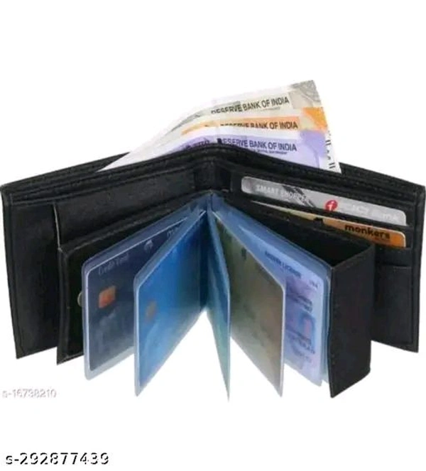 Artificial Leather Belt & Wallet Combo Special Men Selection - Black, 28.