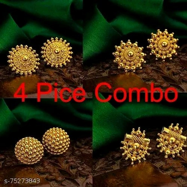 Catalog Name:*Stylo Earrings & Studs* - Pirate Gold, Free Size
