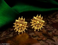 Catalog Name:*Stylo Earrings & Studs* - Pirate Gold, Free Size