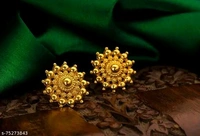 Catalog Name:*Stylo Earrings & Studs* - Pirate Gold, Free Size