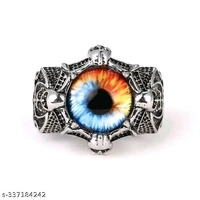 Mens Rings Adjustable Combo | Dragon Ring | Claw Ring For Boys | Stylish Dragon Eye Ring | Men Combo Rings Set | Evil eye owl ring | Dragon Family Combo of Pcs 4
