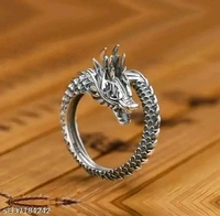 Mens Rings Adjustable Combo | Dragon Ring | Claw Ring For Boys | Stylish Dragon Eye Ring | Men Combo Rings Set | Evil eye owl ring | Dragon Family Combo of Pcs 4