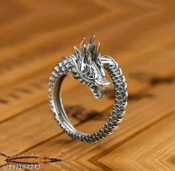 Mens Rings Adjustable Combo | Dragon Ring | Claw Ring For Boys | Stylish Dragon Eye Ring | Men Combo Rings Set | Evil eye owl ring | Dragon Family Combo of Pcs 4