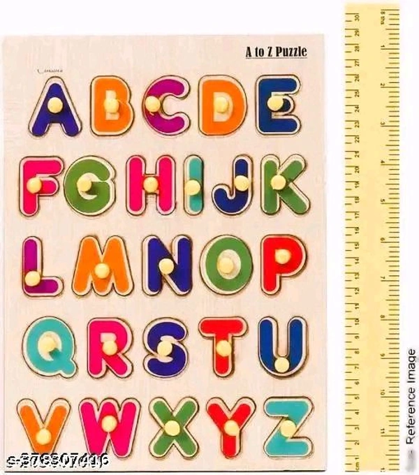 Name : Woodzle Tray Game Magazine book Educational Creative learning A To Z English Alphabets Board Puzzle Baby learning toy Alphabet Pegs Puzcational Board Alphabet (Capital Letters) Puzzles Toys for Children Learning Toys Board Game