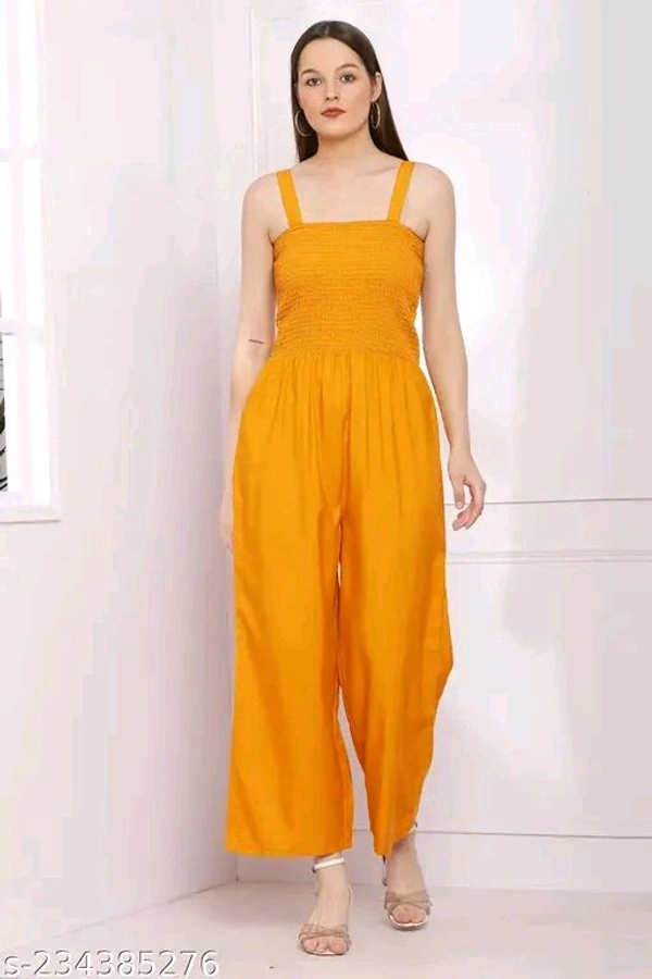 ZEESHE MEESHE Women's Solid 2-Peice dress with stylish shrug 
 - Yellow Orange, M