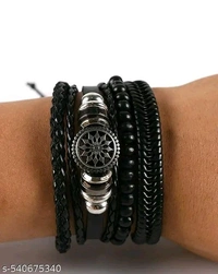 Black Leather Compass Bracelet Set • 4 Pcs
Name: Black Leather Compass Bracelet Set • 4 Pcs - Free Size