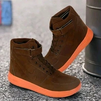 DESTA Men's BlueRich Quality of Synthetic Leather Lace up and Zip Ankle Boot - Reno Sand, IND-9