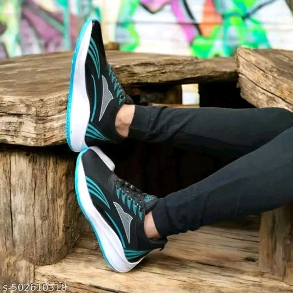 Relaxed Graceful Men Sports Shoes* - Black, IND-8