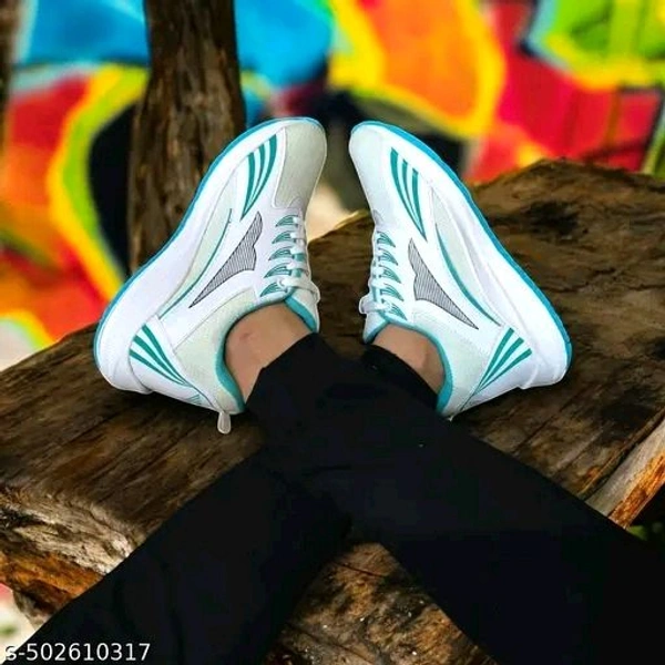 Relaxed Graceful Men Sports Shoes* - White, IND-10