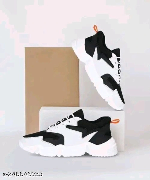 Sport shoes for MenSports Shoes for Men | Lace up Lightweight Shoes for Running - White, IND-6