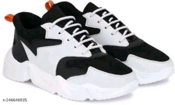Sport shoes for MenSports Shoes for Men | Lace up Lightweight Shoes for Running - White, IND-6