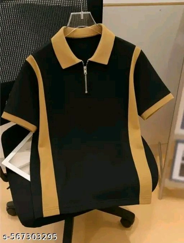 Mens Cutsew Collar Tshirt Halfsleeve - S