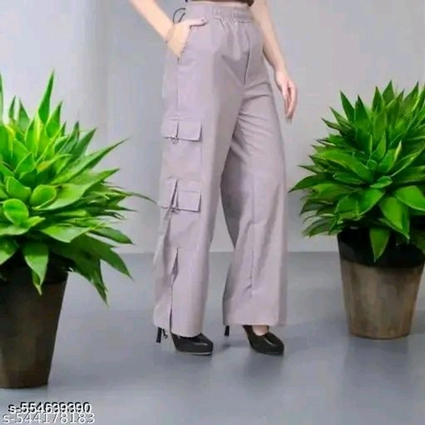 Grey 6 pocket trouser for girls and woman - L