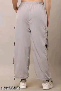 Grey 6 pocket trouser for girls and woman - L