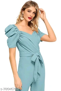Trendystore New Launch Women Jumpusuit With Belt - XL