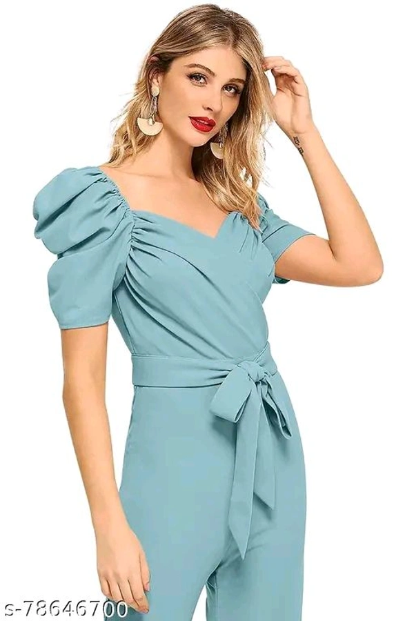Trendystore New Launch Women Jumpusuit With Belt - XXL
