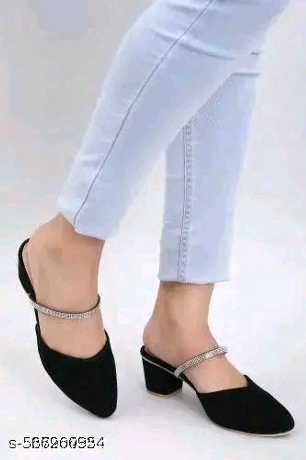 Chain heel velvet  - IND-5