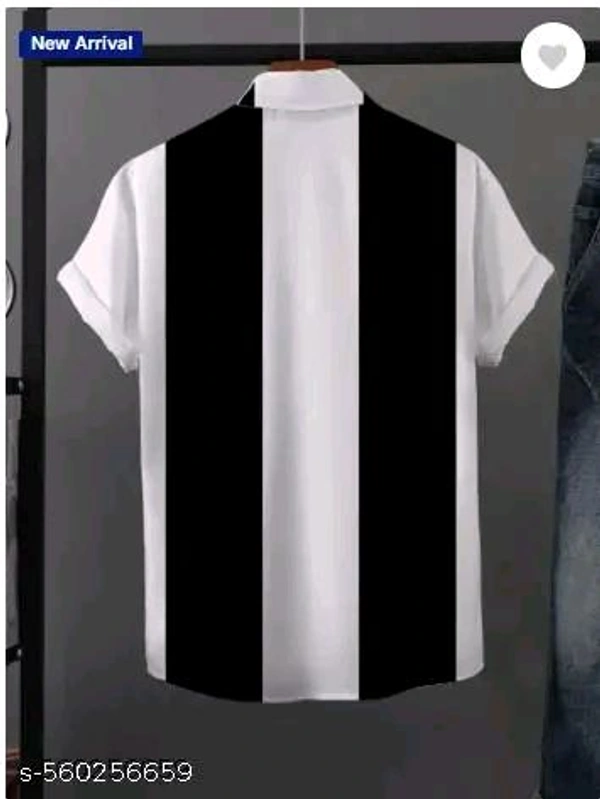 New and Classic white and black color lycra shirt for men - S