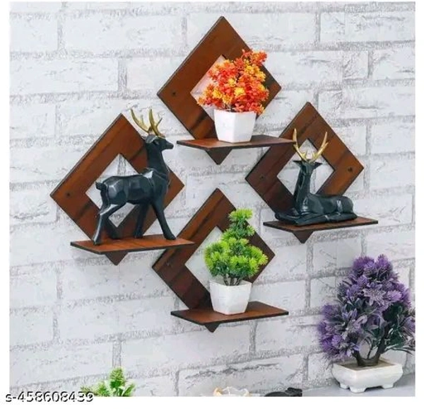 Brown Wall Hanging Four Set (Brown)