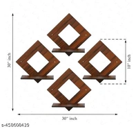 Brown Wall Hanging Four Set (Brown)