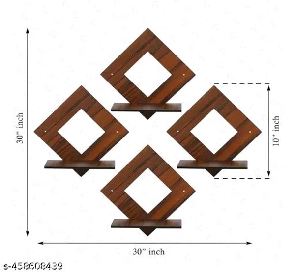 Brown Wall Hanging Four Set (Brown)