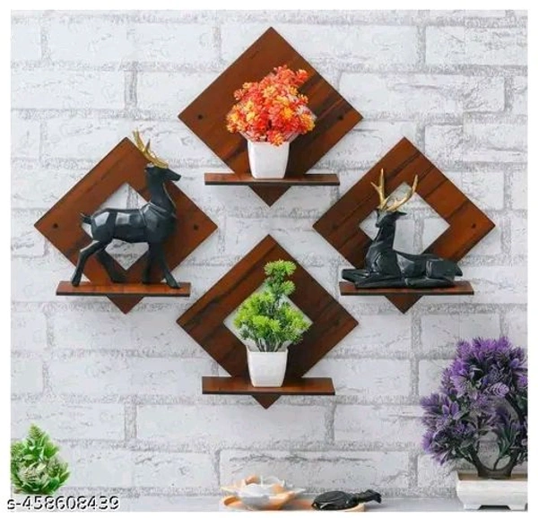 Brown Wall Hanging Four Set (Brown)