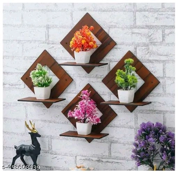 Brown Wall Hanging Four Set (Brown)