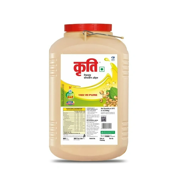 Kriti Refined Soyabean Oil - 15 lit
