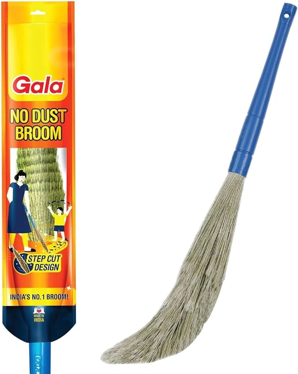 Gala No Dust Broom For Floor Cleaning - Blue, 90 cm