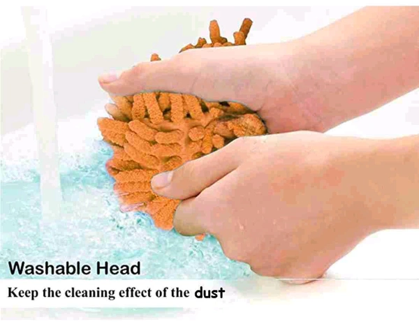 Flexible Fan Cleaning Brush - orange