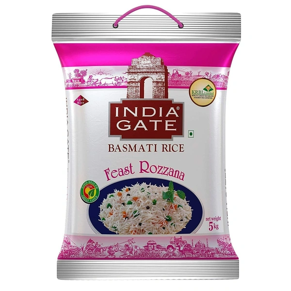 India Gate Basmati Rice Pack 100 gm Extra free - 1 Kg + 100gm free