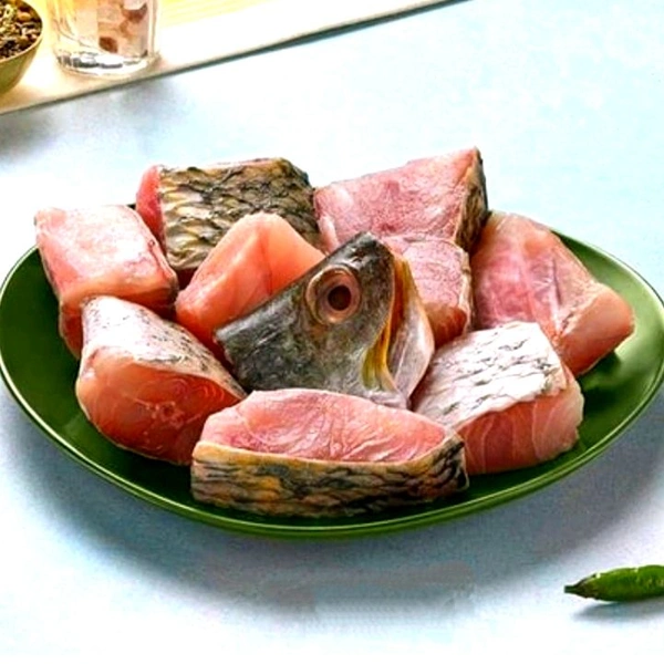 Bhetki Fish With Head (500-Grams)  Cut And Clean 
