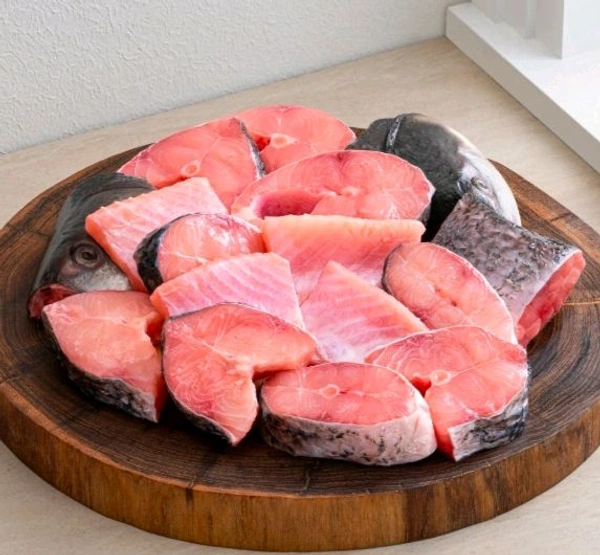 Rohu Fish (Gota with Muro and Laja) (1.5kg) Cut & Clean 