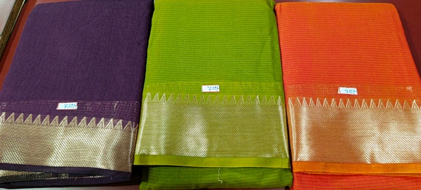 South Silk saree - Web Orange