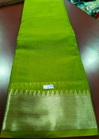 South Silk saree - Web Orange