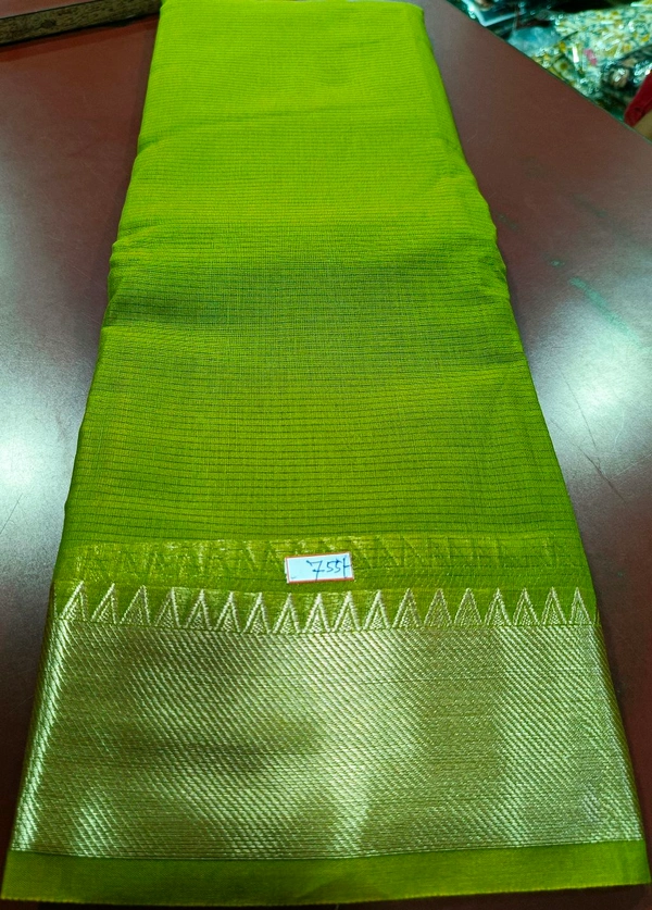 South Silk saree - Web Orange