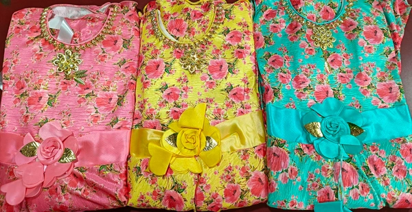 Woman's Fancy Frock - 26, Yellow