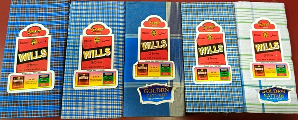Wills Check Lungi - Royal Blue