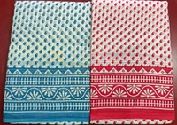 Mul Mul Cutton Saree - Royal Blue