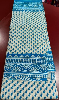 Mul Mul Cutton Saree - Pink Flamingo