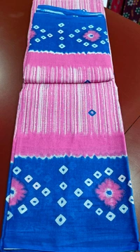 Mul Mul Cutton Saree - Yellow