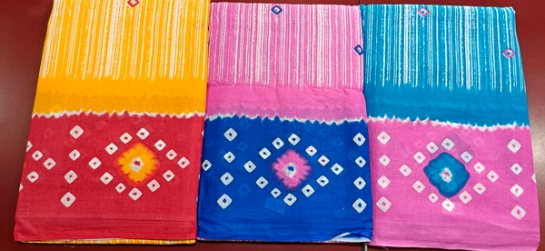 Mul Mul Cutton Saree - Pink Flamingo