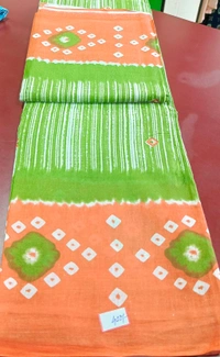 Mul Mul Cutton Saree - Pink Flamingo