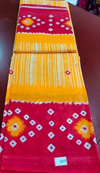 Mul Mul Cutton Saree - Green
