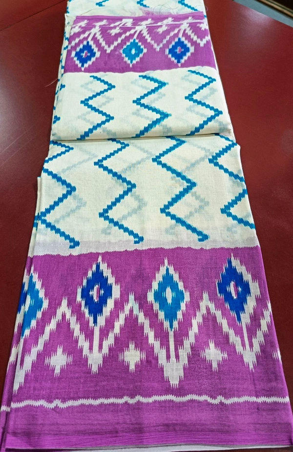 Mul Mul Cutton Saree - Japanese Laurel