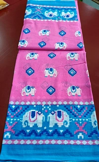 Mul Mul Cutton Saree - Corn