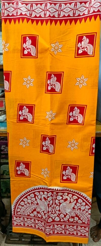 Cutton Mul Mul Saree - Japanese Laurel