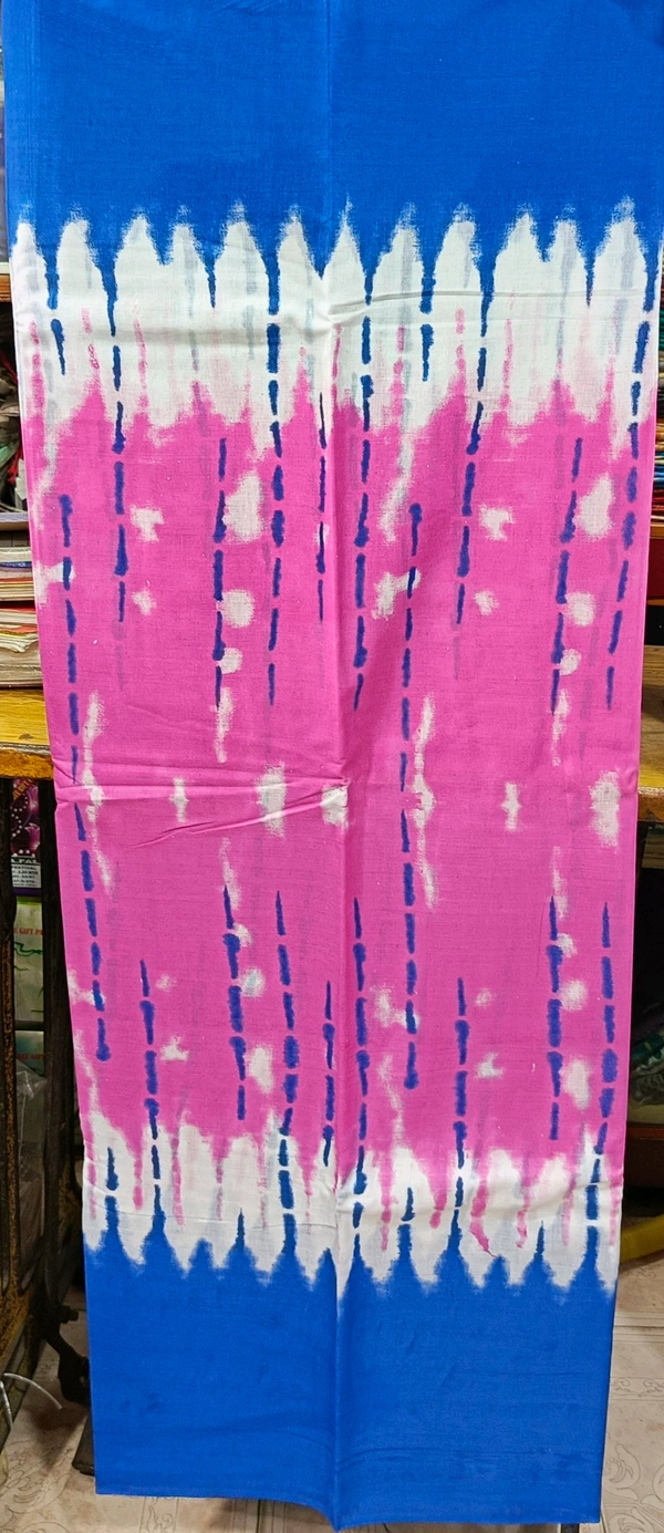 Cutton Mul Mul Saree - Red Orange