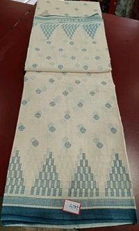 Mul Mul Cutton Saree - Blue